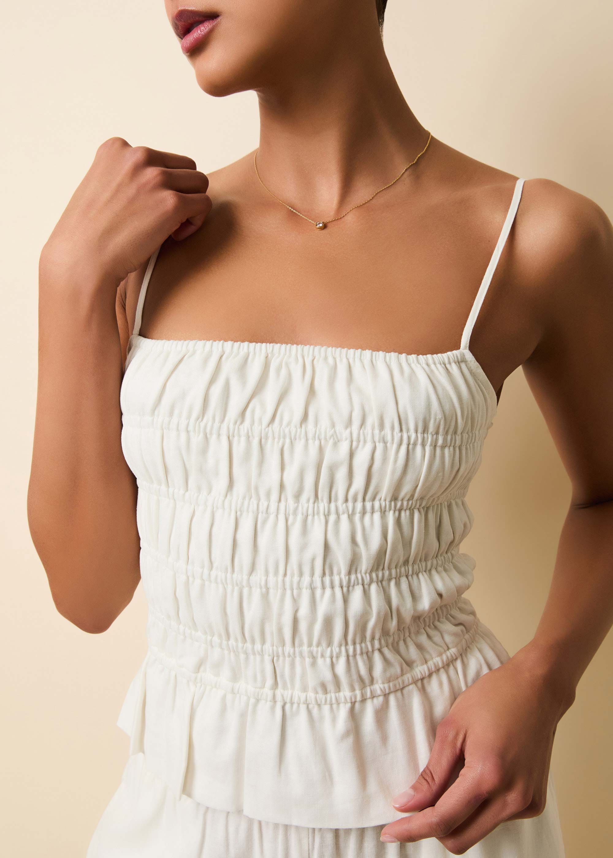 Delta Linen Top Optic White - Image 5