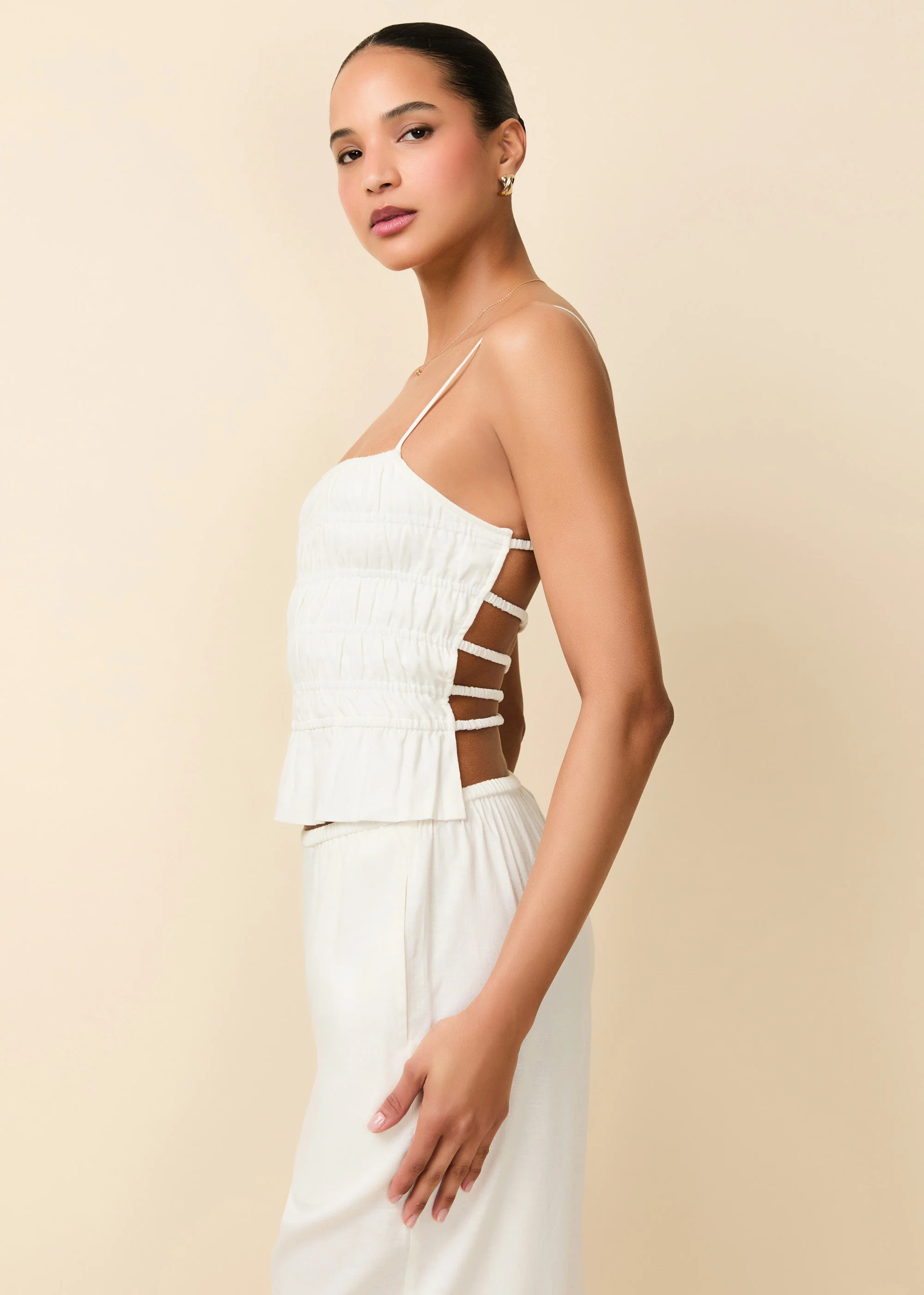 Delta Linen Top Optic White - Image 6