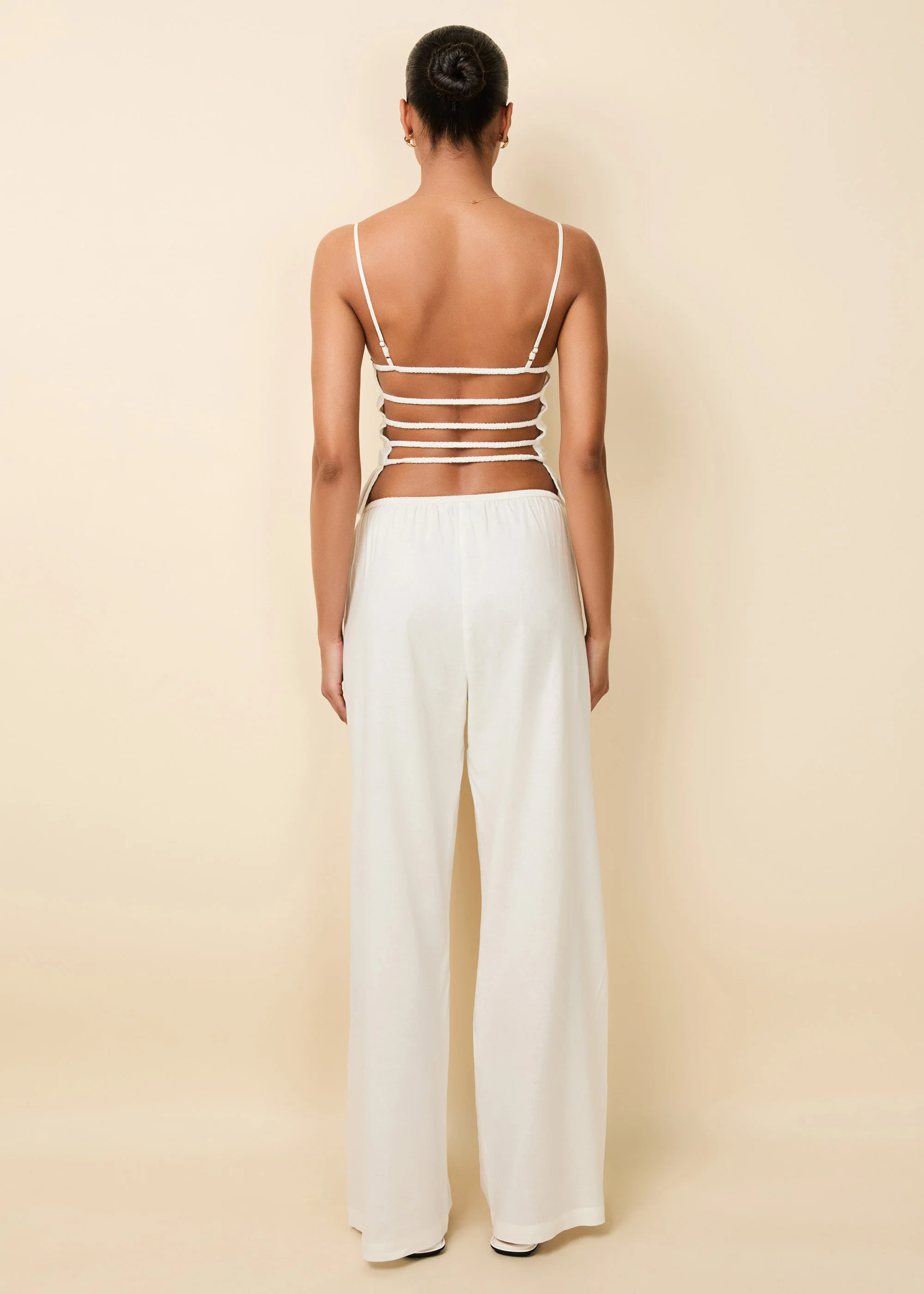 Monaco Linen Pant Optic White - Image 4