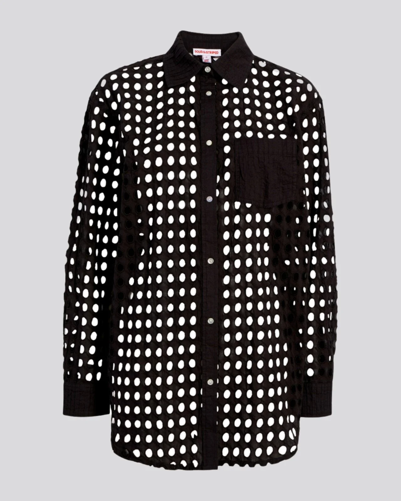 Oxford Tunic Classic Eyelet Noir - Image 6