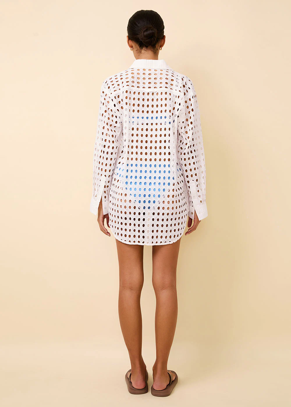 Oxford Tunic Classic Eyelet Optic White - Image 4